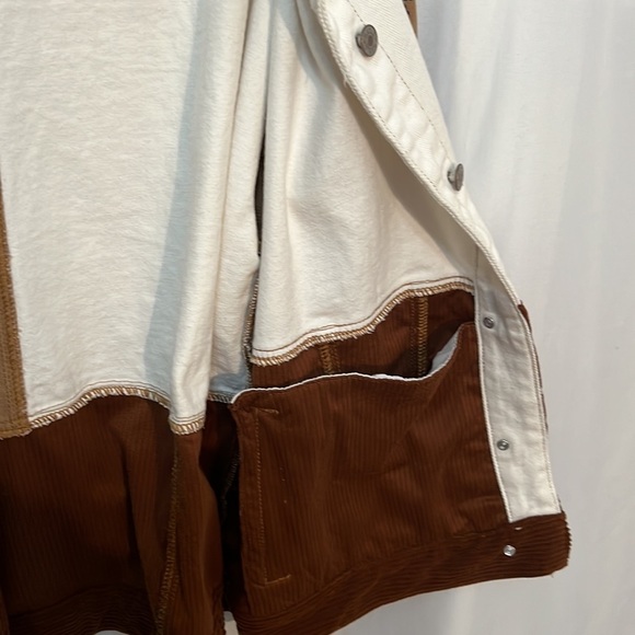 Trendy Women's Lightweight Brown White Animal Print Jacket Size XL - Picture 7 of 9